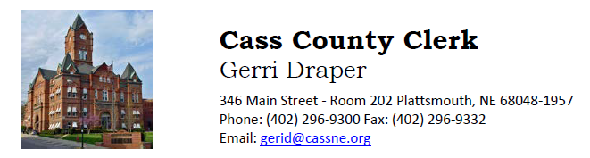 cass county courthouse and clerk information